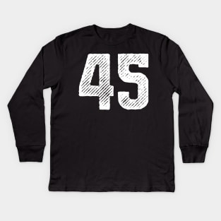 Forty Five 45 Kids Long Sleeve T-Shirt